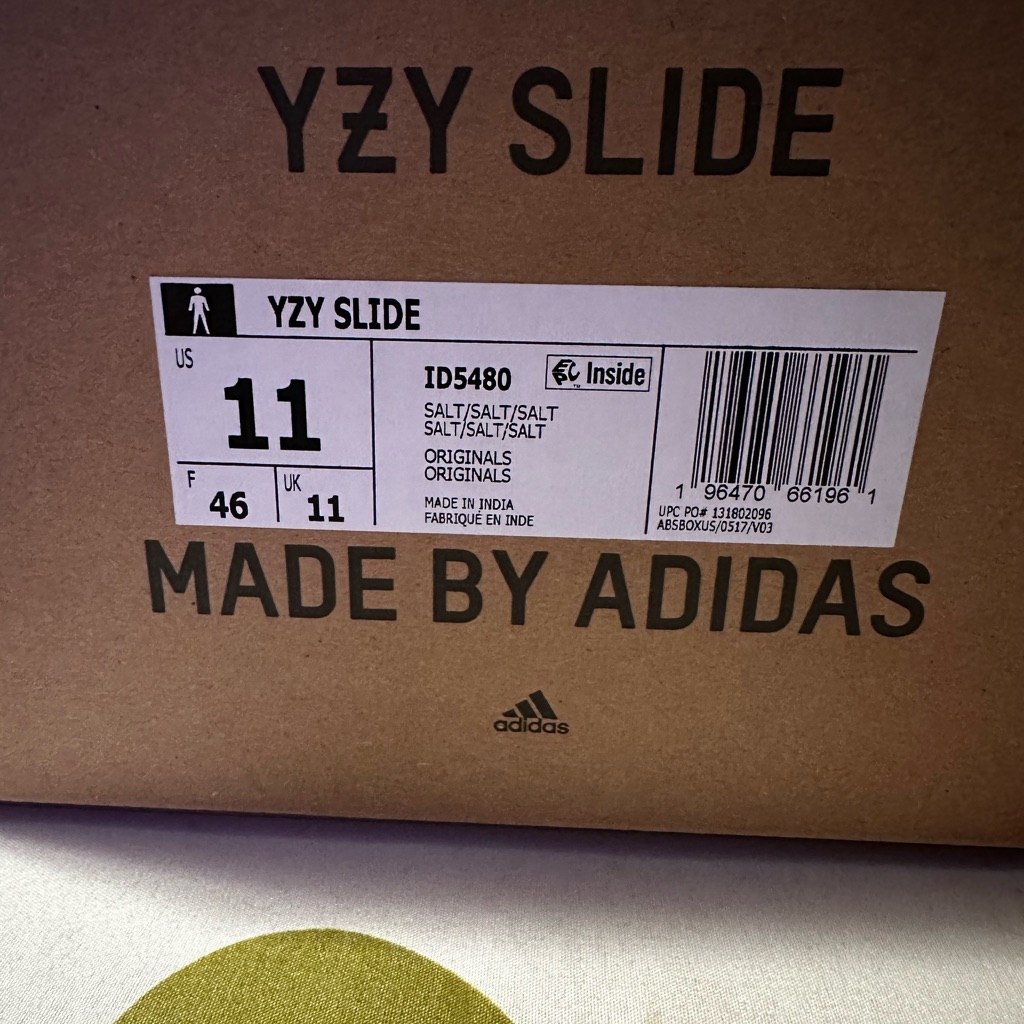 Adidas Yzy Slide In Salt Tone